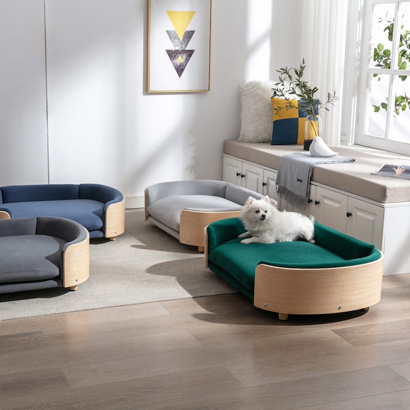 Scandinavian style Elevated Dog Bed