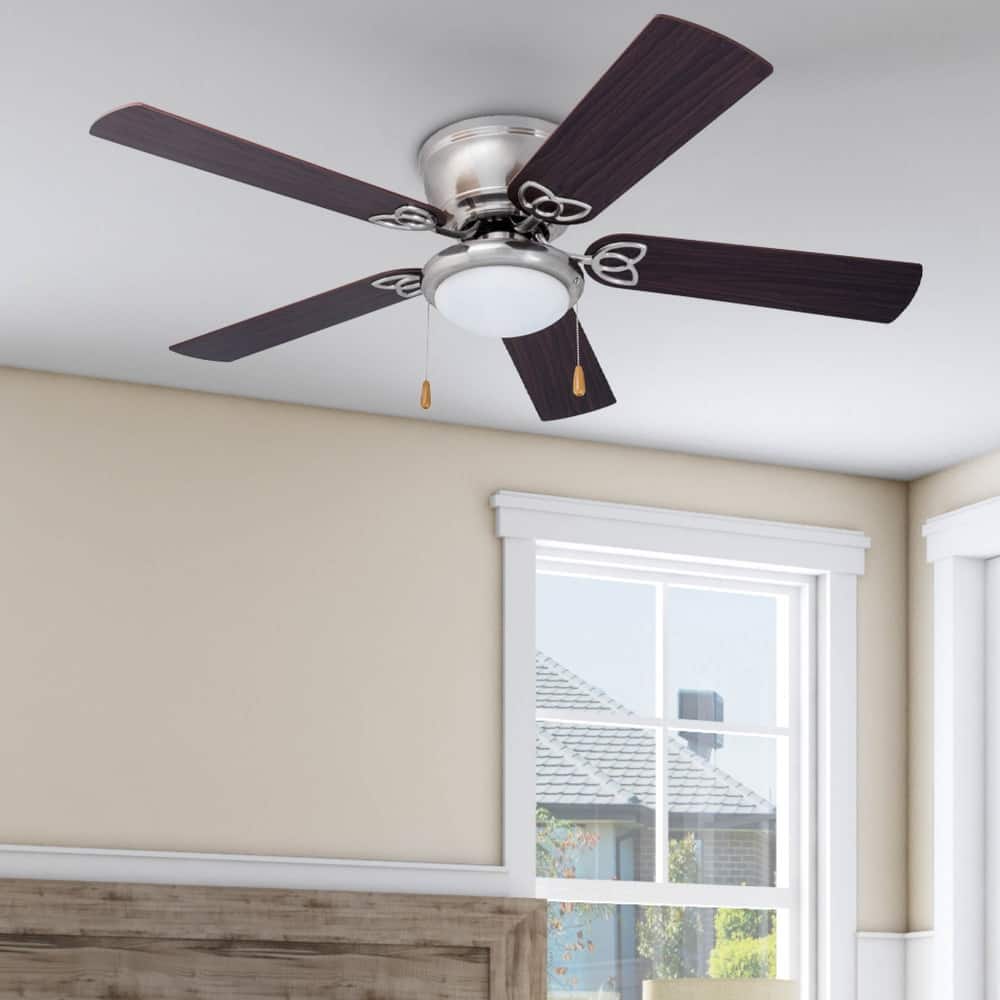 52" Prominence Home Benton Traditional Indoor LED Ceiling Fan with Light, Pull Chains