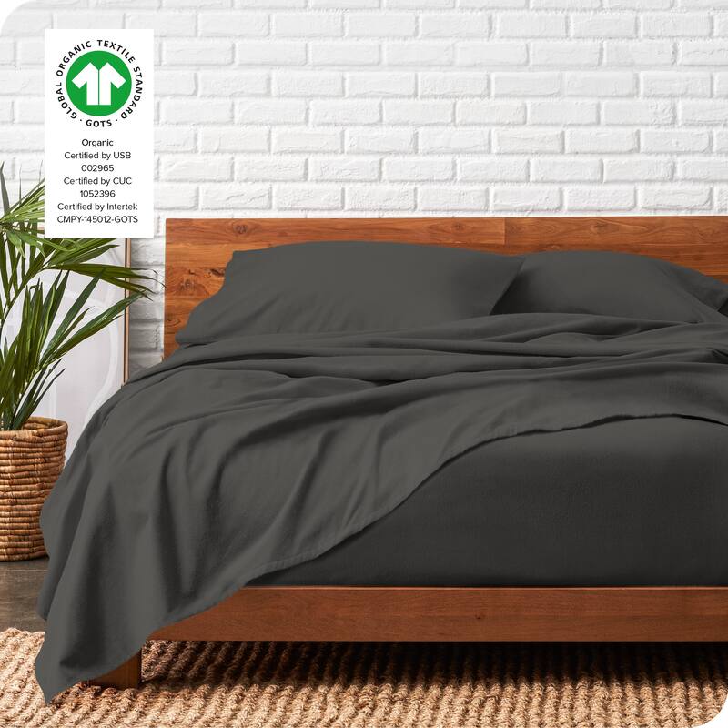 Bare Home Organic Cotton Flannel Sheet Set