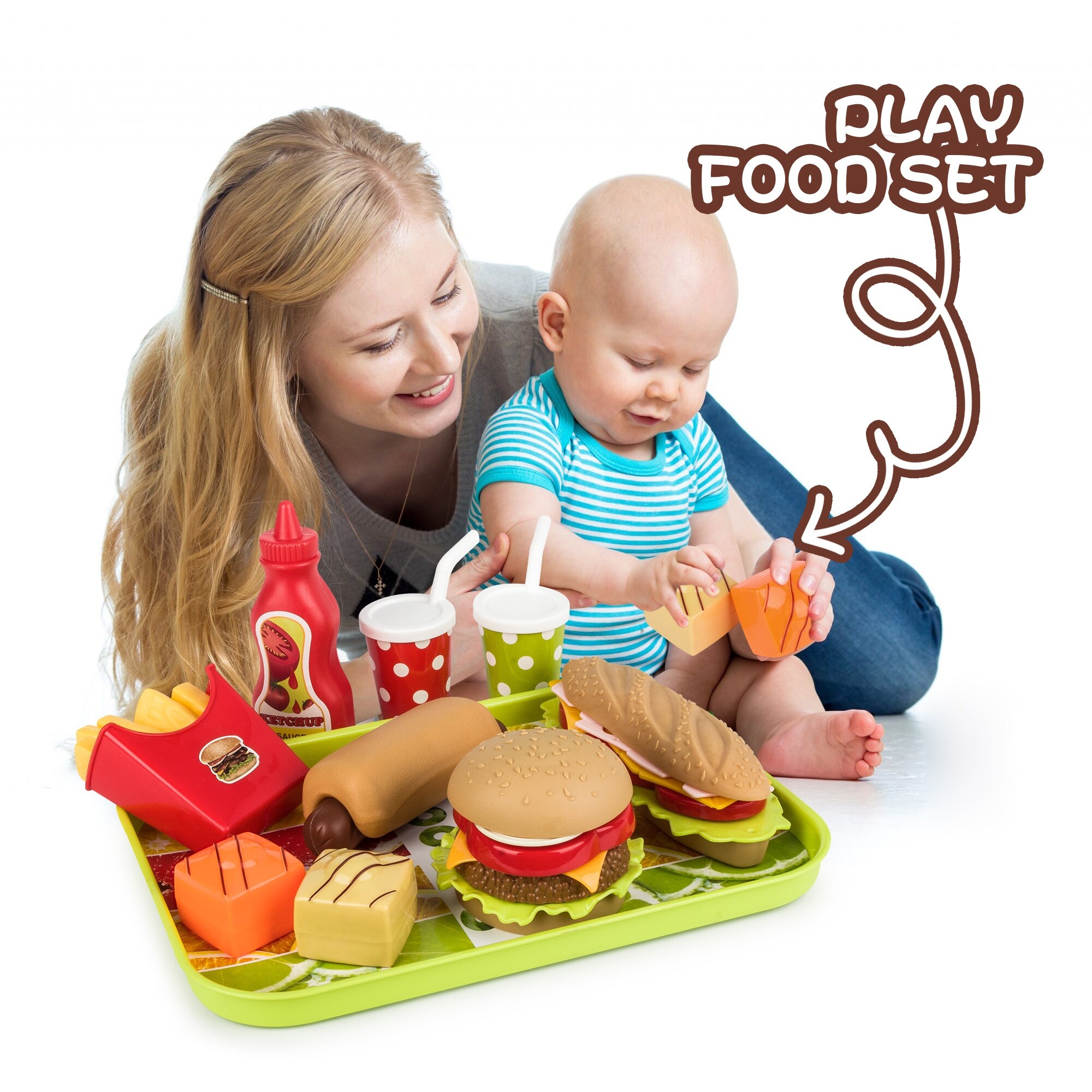 plastic play food