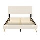 preview thumbnail 16 of 20, Queen Upholstered Bed and Storage Ottoman Set, 2-Piece Bedroom Furniture