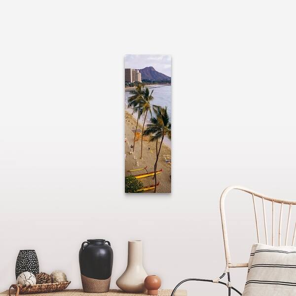 Waikiki Beach Honolulu Hi Canvas Wall Art Overstock 16867994