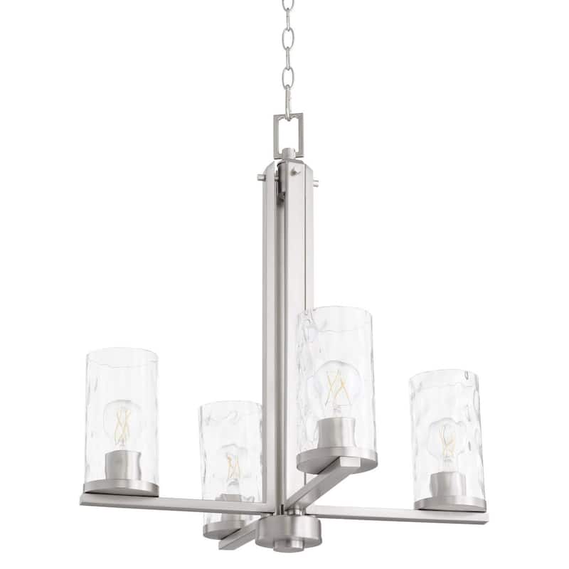Quorum International 6111-4 Steinway 4 Light 22" Wide Chandelier - Satin Nickel
