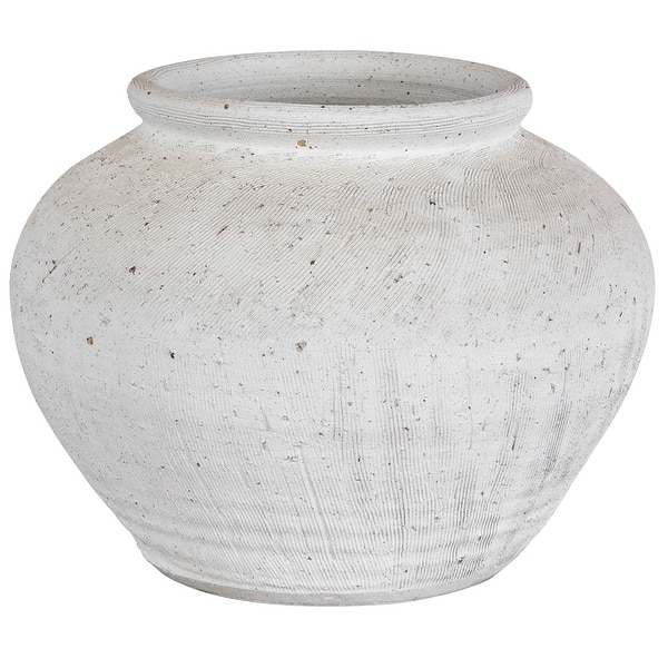 slide 2 of 6, Uttermost Floreana Round White Vase