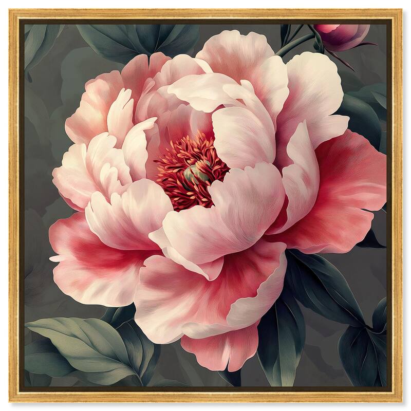 Opal Bloom II Canvas by Art Remedy - 24" x 24" - Gold