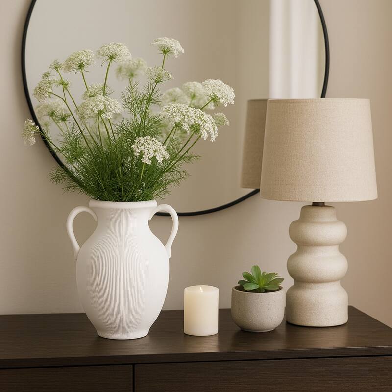 Stoneware Amphora Striped Weathered Jug - 11.75"