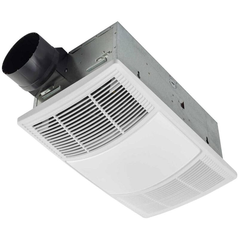 Broan PowerHeat� 80 CFM 1.5 Sone Ceiling Mounted Heated Exhaust Fan - White