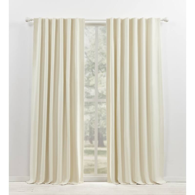 Lauren Ralph Lauren Waller Blackout Back Tab/Rod Pocket Single Curtain Panel - 52x108 - Natural