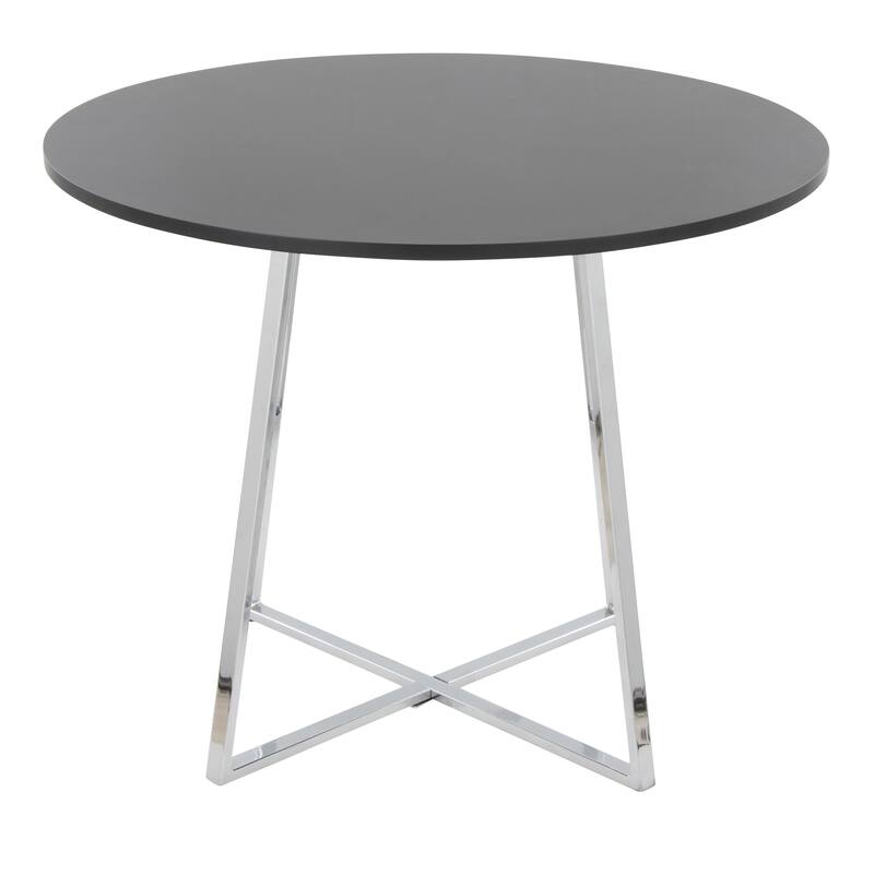 Porch & Den Pugo Canary Dining Table with Metal Trestle Base