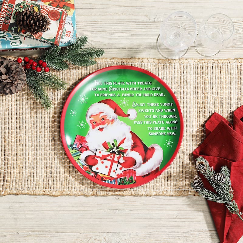 Mr. Christmas 12 in. Santa's Giving Plate