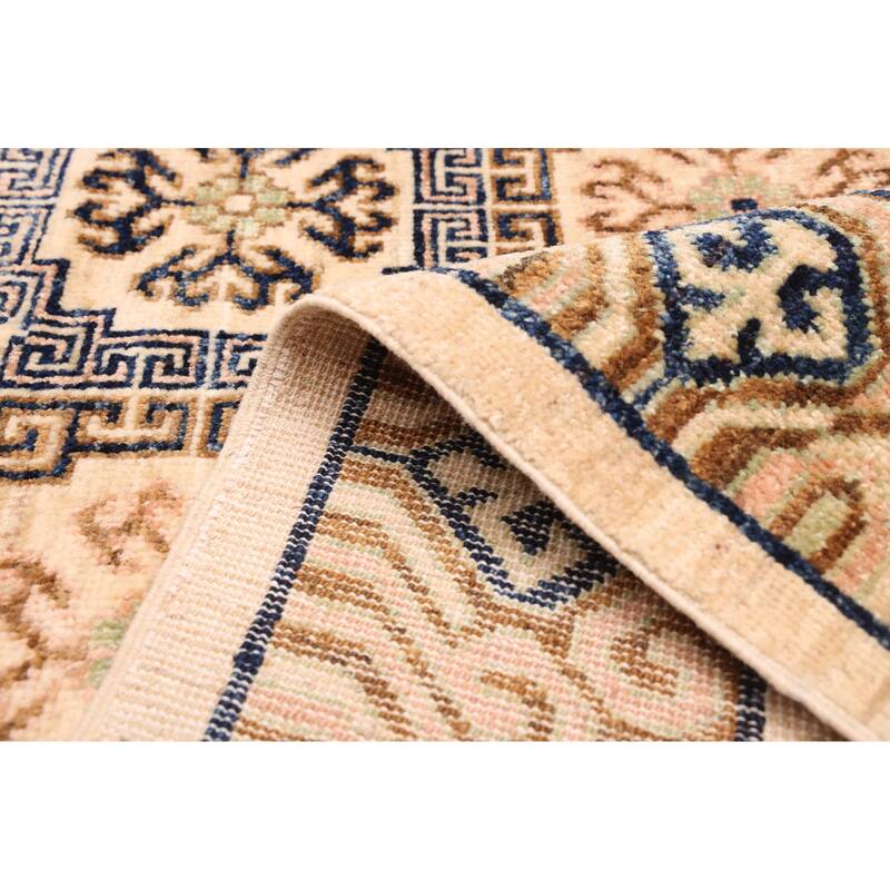 ECARPETGALLERY Hand-knotted 18 Of 20 Pak Finest Mamluk Cream Wool Rug - 8'10 x 11'7