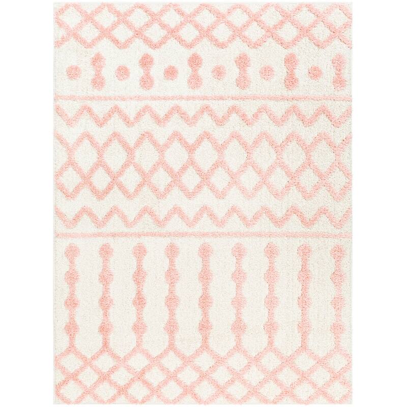 Livabliss Rodos Moroccan Diamond Plush Area Rug