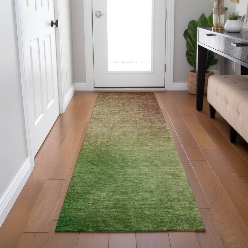 Machine Washable Indoor/ Outdoor Chantille Modern Ombre Rug - Blush - 2'3" x 7'6"