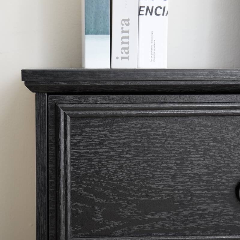 Farmhouse 6 Drawer Dresser Chests for Bedroom, Wooden Bedroom Dresser Chest of Drawers