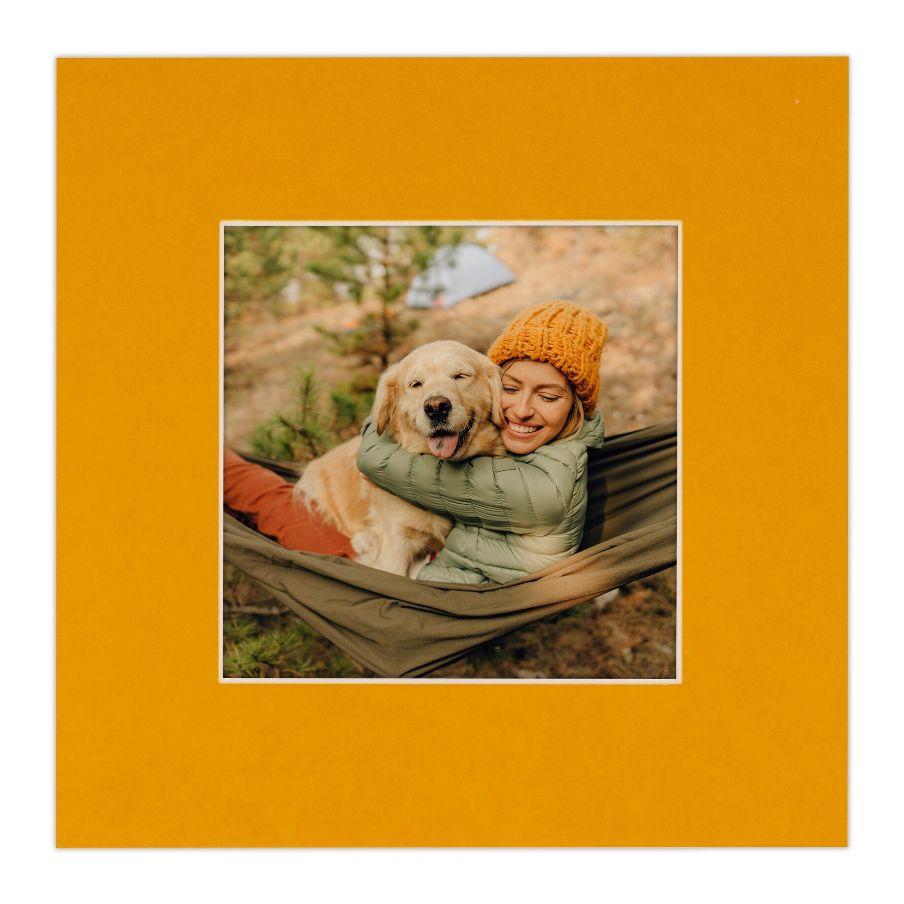 10x10 Mat for 20x20 Frame - Precut Mat Board Acid-Free Orange 10x10 Photo  Matte Made to Fit a 20x20 Picture Frame, Premium Matboard for Family  Photos