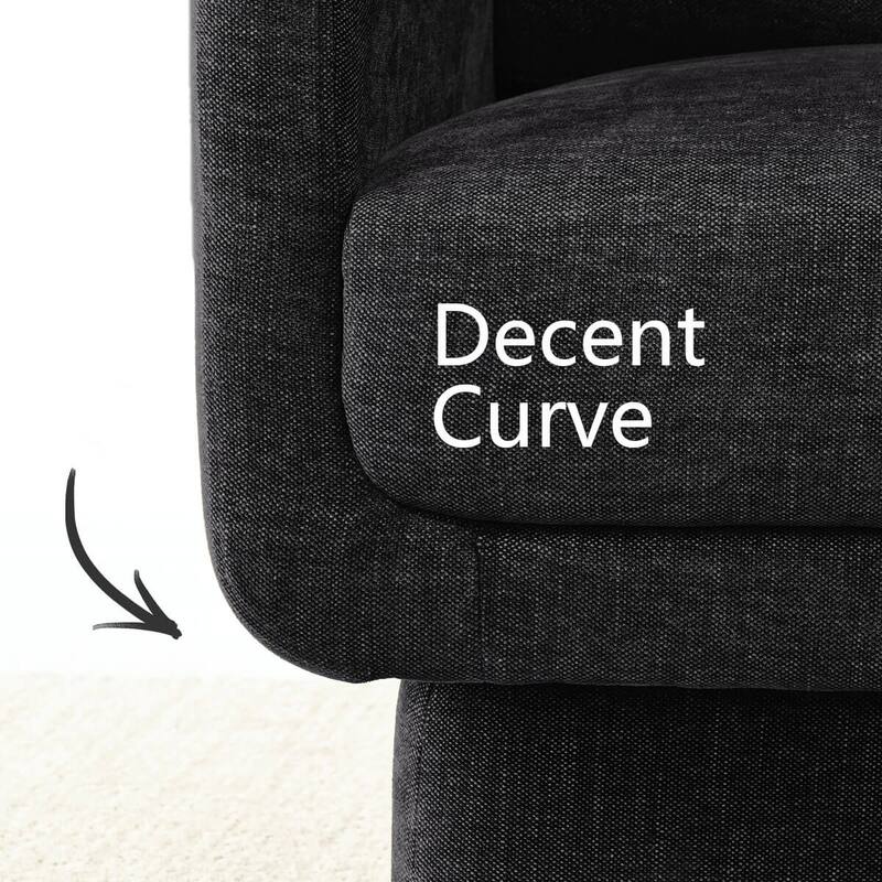 Upholstered Swivel Barrel Accent Chair