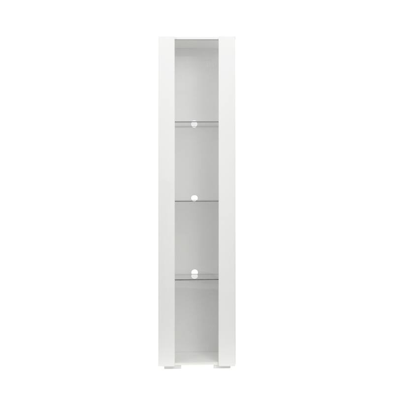 Tall Storage Cabinet with LED Lights 12 Colors