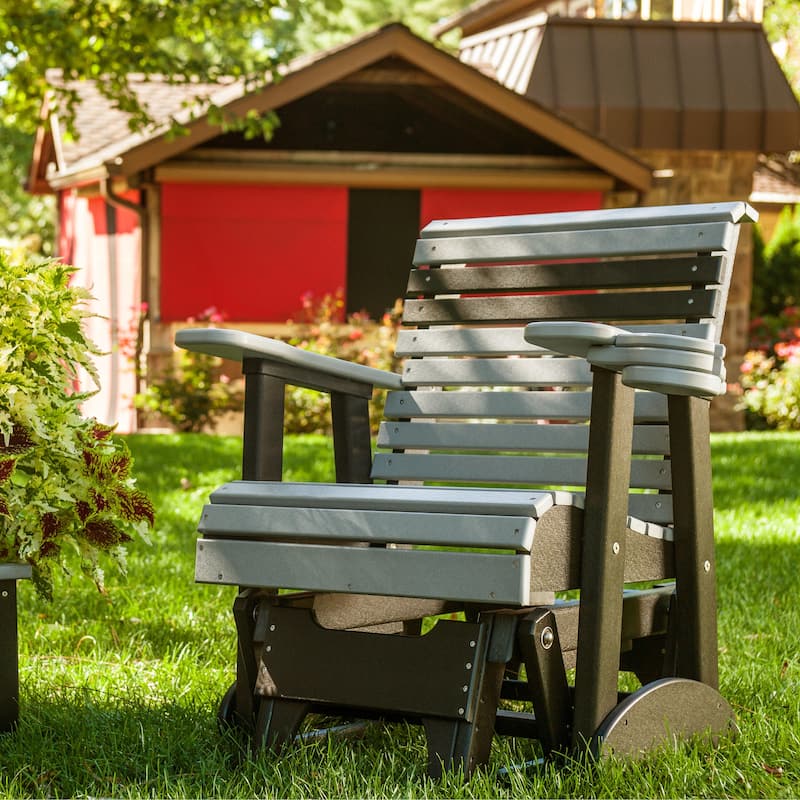 Poly Lumber Plain Rollback Patio Glider