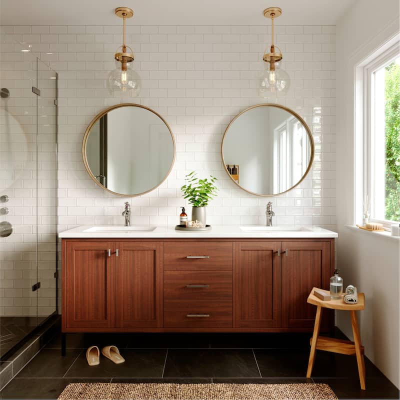Karran Dartford Single Hole Single Handle Basin Bathroom Faucet with Matching Pop-up Drain