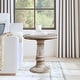 Kafe Natural Mango Wood Round Side Table by East at Main - Bed Bath ...