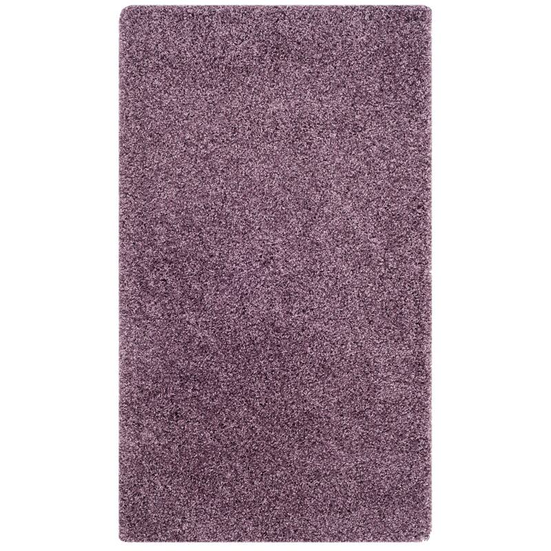 SAFAVIEH Laguna Shag Verdiana Solid Color 2-inch Thick Rug. - 2'3" x 4' - Purple - Rectangle