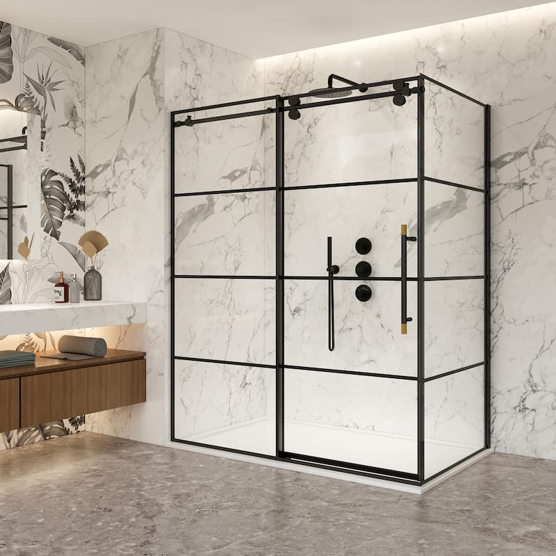 Losar Rectangle Single Sliding Framed Shower Enclosure