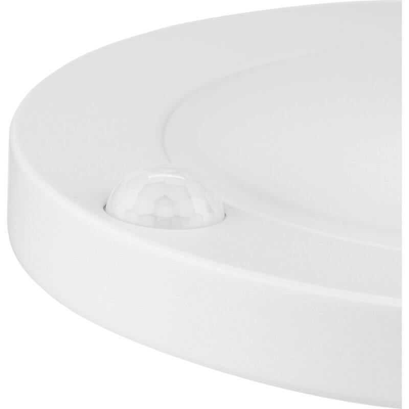 Standby Collection 7.75 in. White Surface Mount Motion Detection LED Light - 7.7165 in x 7.7165 in x 1.38 in