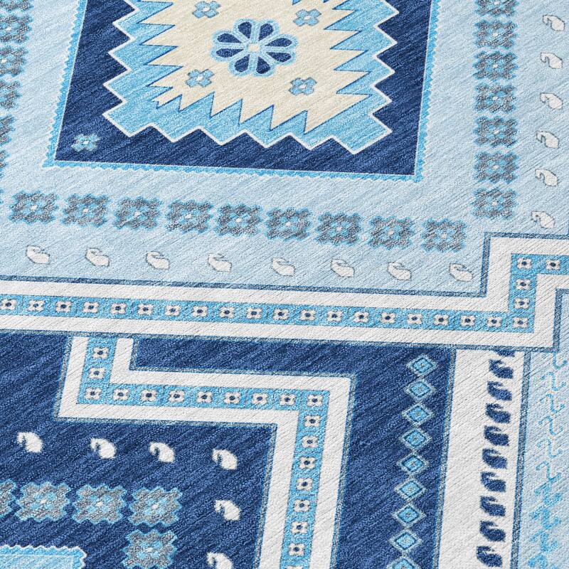 HomeRoots Tribal Transitional Rectangle Outdoor Rug
