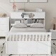 preview thumbnail 7 of 52, Captain Platform Bed Frame with Storage Bookcases, Shelves & Four Drawers