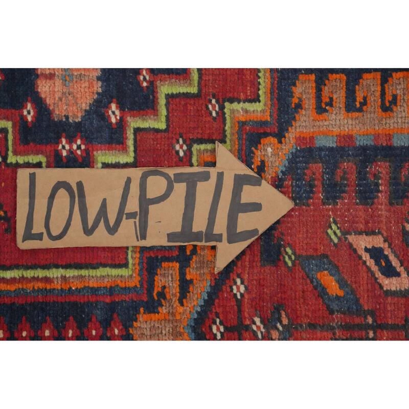 Hand Knotted Oriental 100% Wool Carpet Traditional Geometric Multi-Colored Ardebil Runner Rug - 10' 10'' X 3' 3''