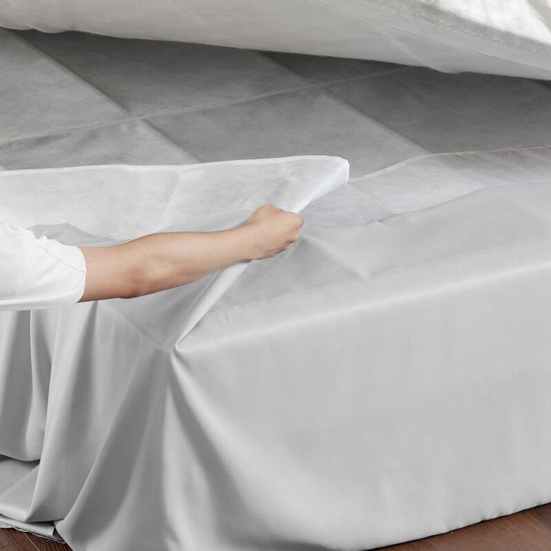 Madison Park Simple Fit Wrap Around Adjustable 26-inch Drop Bedskirt