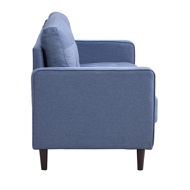74 inch High Resilience 3 Seater Sofa Wooden Frame Comfy Modern Upholstered Beige