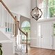 preview thumbnail 22 of 26, Modern Farmhouse Distressed Wood Lantern Foyer Chandelier for Dining Room