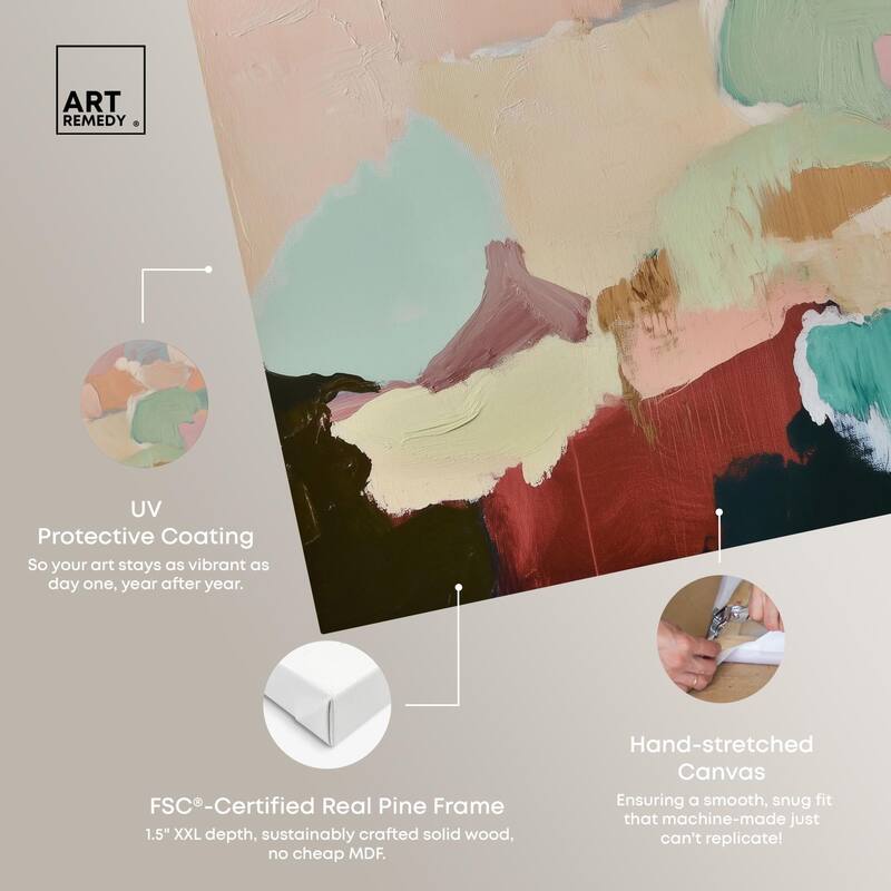 Brushed Beauty III Canvas by Art Remedy, Gallery Wrapped