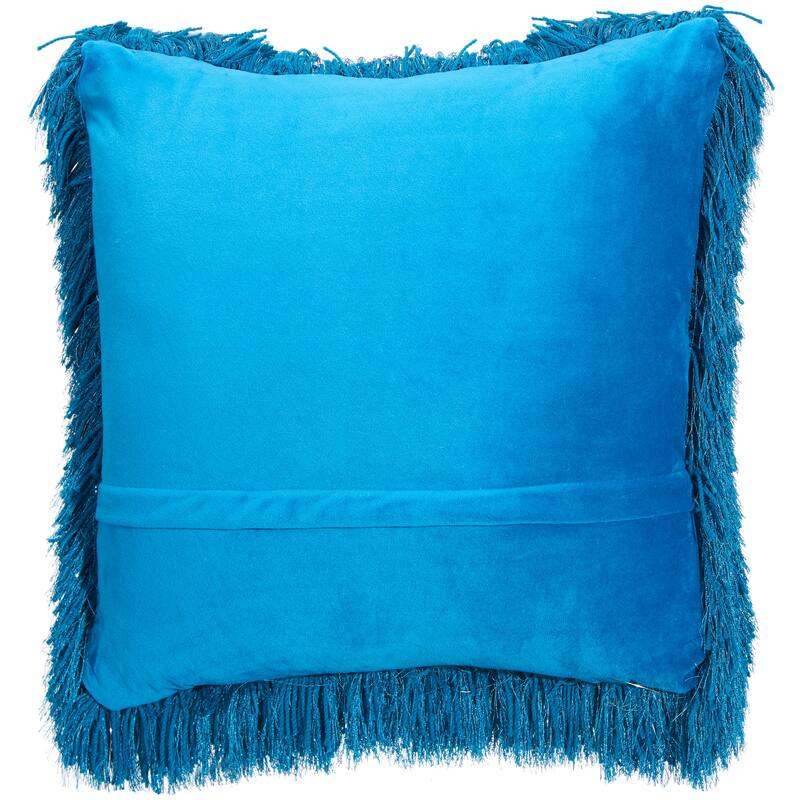 Mina Victory Shag Solid Glam Throw Pillow