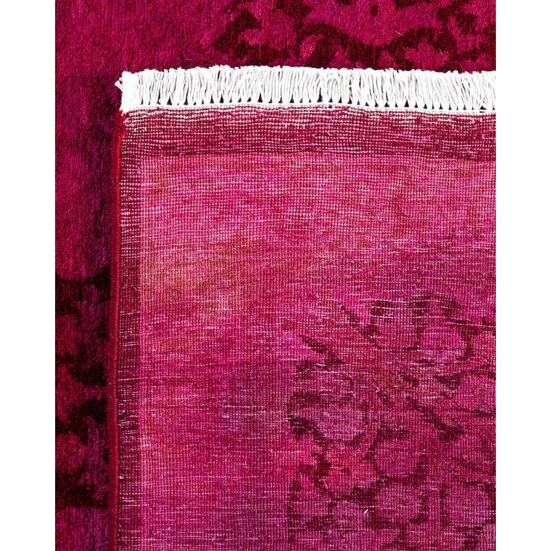 Fine Vibrance One-of-a-Kind Hand-Knotted Area Rug - Pink, 6' 3" x 8' 10" - 6' 3" x 8' 10"