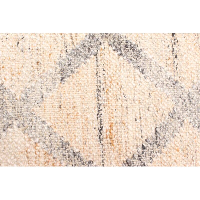 ECARPETGALLERY Flat-Weave Ankara FW Tan Wool Kilim - 5'5 x 7'8