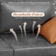 preview thumbnail 28 of 42, AECOJOY 79" Faux Leather Couch for Living Room, Loveseat Small Sofa, Indoor Modern Sofa for Apartment Office