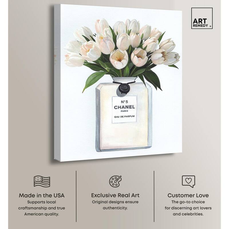 Doll Memories - Floral Happiness Canvas by Art Remedy, Gallery Wrapped