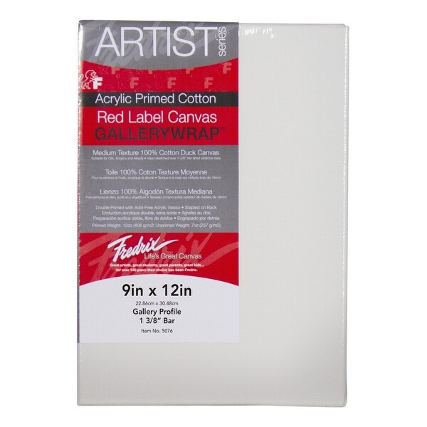 Fredrix Gallerywrap Stretched Canvas, 9 x 12 in