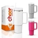 preview thumbnail 6 of 46, Cheer Collection Insulated Tumbler with Reusable Straw