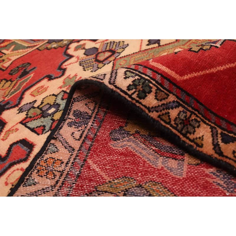 ECARPETGALLERY Hand-knotted Andelz Red Wool Rug - 4'0 x 6'5