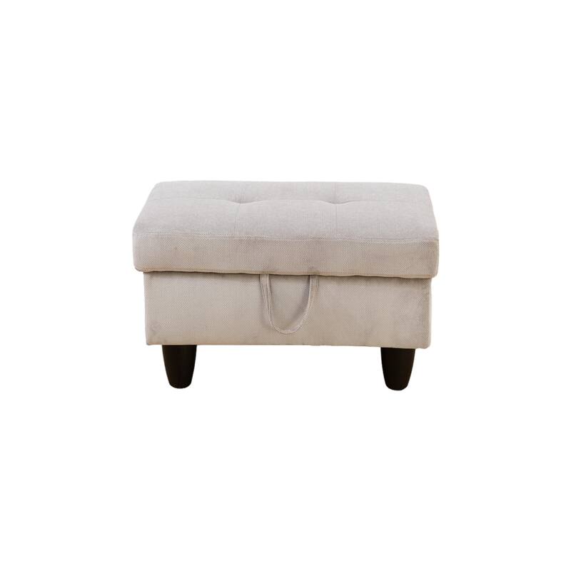 KISRAIS 97" Wide 3-Piece Upholstered Sectional Sofa Set for Small Spaces