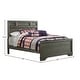 preview thumbnail 2 of 1, Foundry Traditional Wood Complete Full Bed, Brushed Pewter