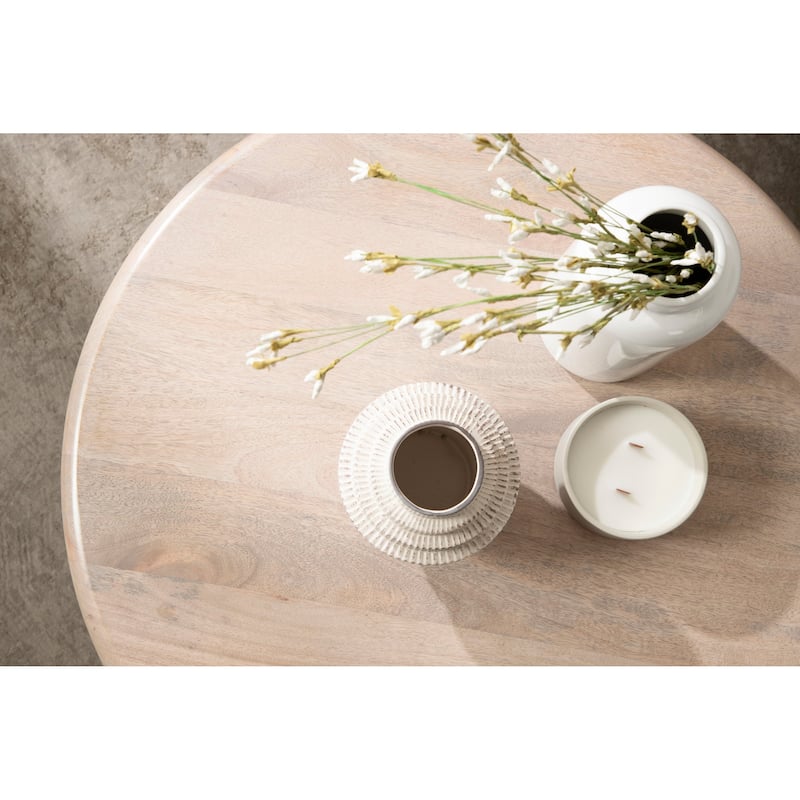 Kate and Laurel Pallson Round Wood Coffee Table