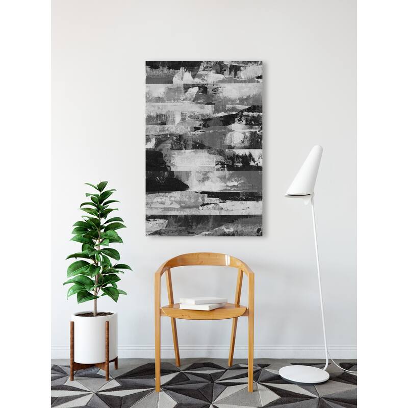 Striking Contrast Print on Wrapped Canvas