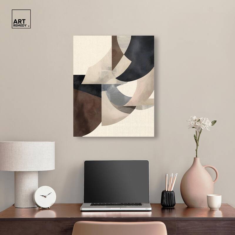 Planar Curves Canvas by Art Remedy, Gallery Wrapped