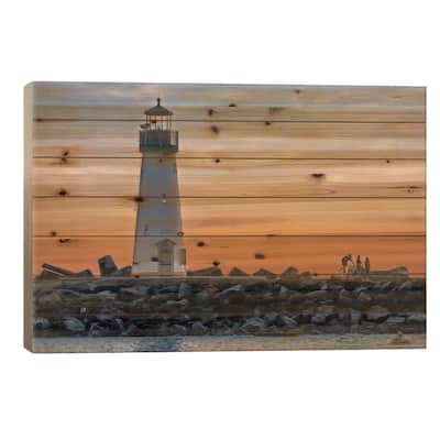 Santa Cruz Print On Wood by Steve Berkley - Multi-Color