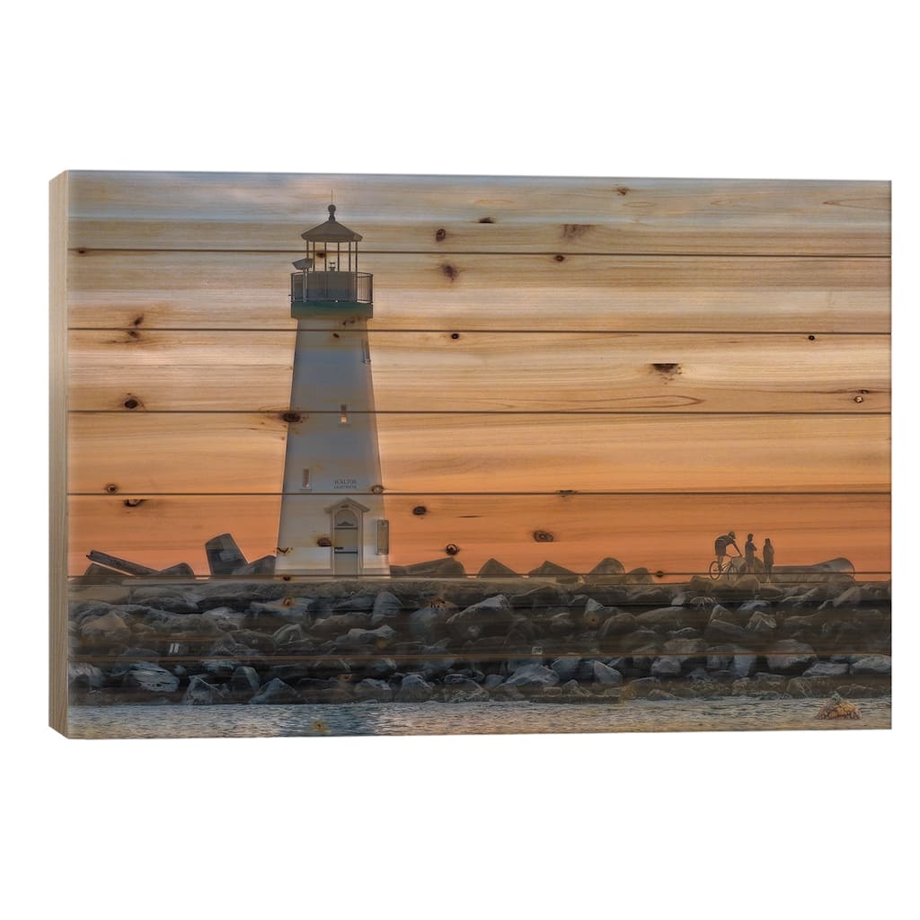 Santa Cruz Print On Wood by Steve Berkley - Multi-Color