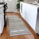 preview thumbnail 66 of 132, Premium Washable Super Soft Stripe Mayfield Rug Gray - 2'3" x 7'6"